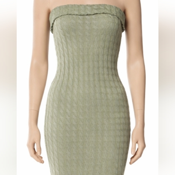 Aya Muse Strapless Sage Long Dress - Picture 7 of 8